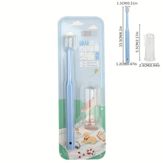 Pet Cleaning Supplies Set Pet Toothbrush Cat Dog Finger Toothbrush