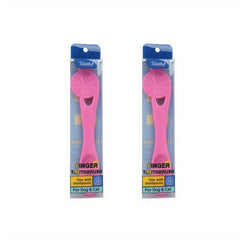 2pcs Pet Silicone Finger Toothbrush Soft Bristle Dental Care for Cats and Dogs