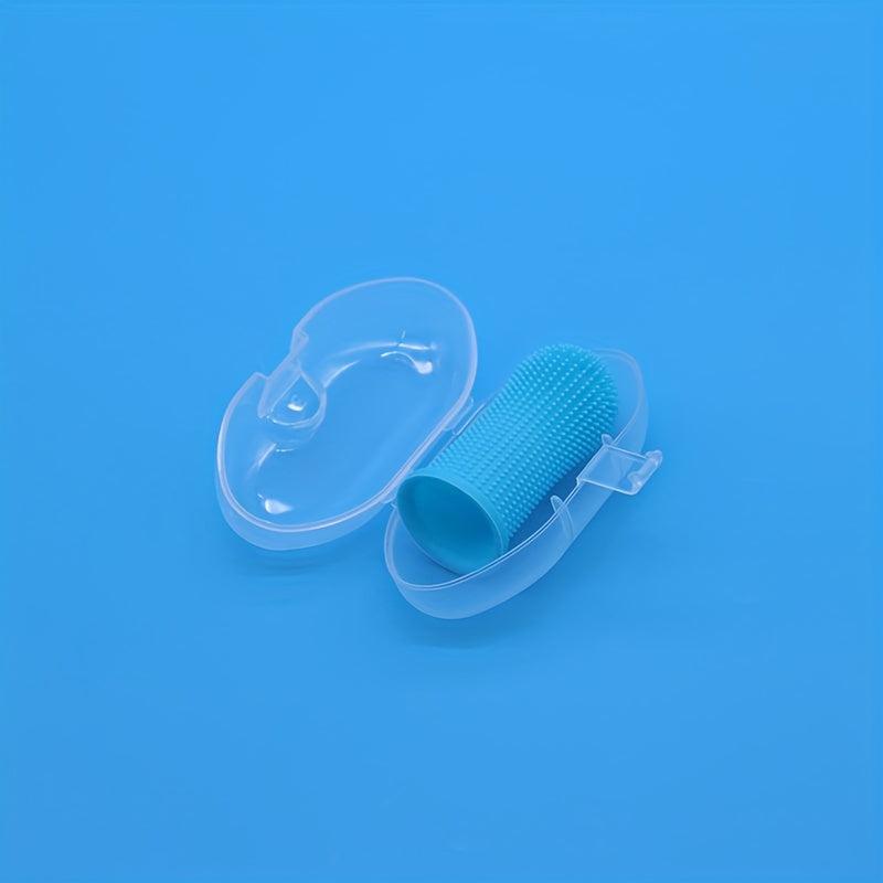 Silicone Fingertip Pet Toothbrush For Dog Cat