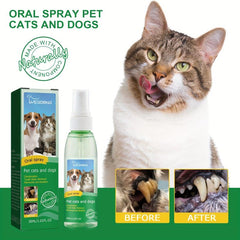 Pet Dental Spray for Dogs & Cats - Oral Care Teeth Cleaning Spray