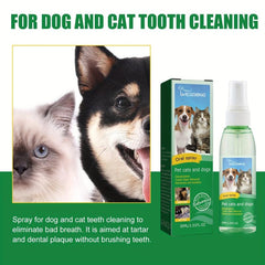 Pet Dental Spray for Dogs & Cats - Oral Care Teeth Cleaning Spray