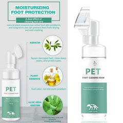 Pet Paw Cleaner Rinse Dog Cleaning Foam With Brush