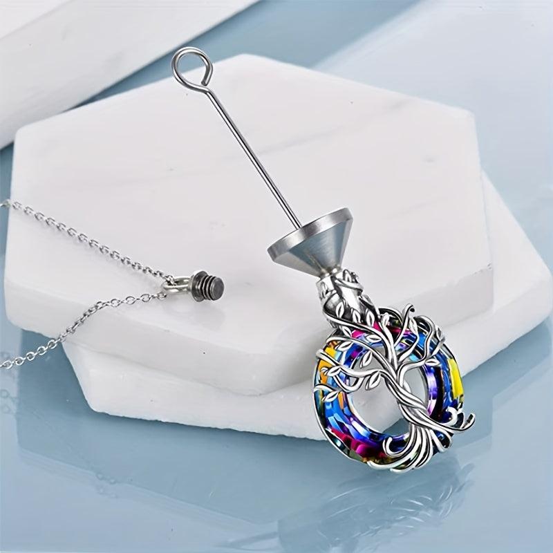 Sterling Silver Tree Of Life Urn Necklace Memorial Jewelry Gift