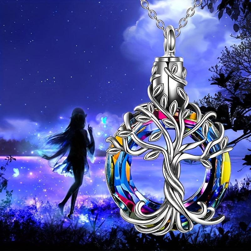 Sterling Silver Tree Of Life Urn Necklace Memorial Jewelry Gift