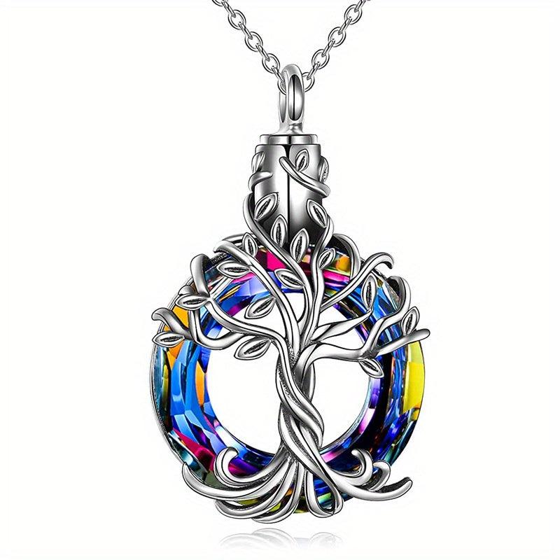 Sterling Silver Tree Of Life Urn Necklace Memorial Jewelry Gift