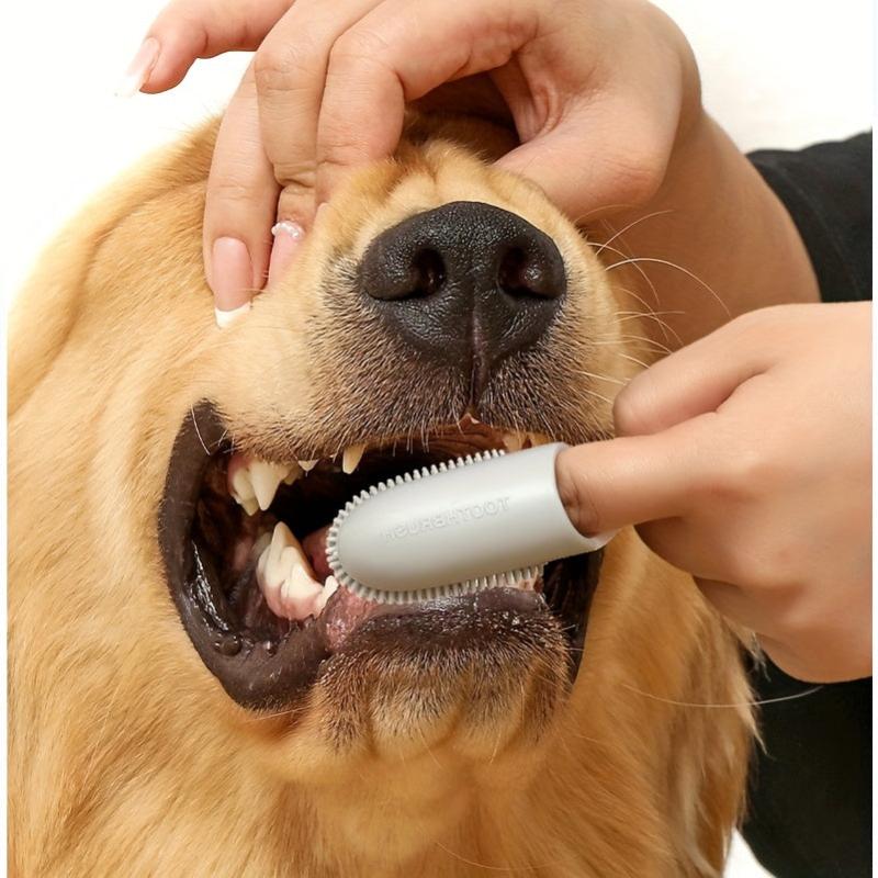 Silicone Pet Finger Toothbrush Soft Bristle Dog Toothbrush