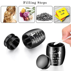 Small Cremation Urn Jar Holder Keepsake For Human Pet Ashes Memorial