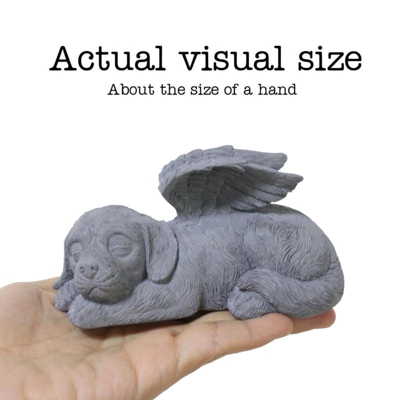 Angel Wings Cat Memorial Statue for Remembrance and Comfort