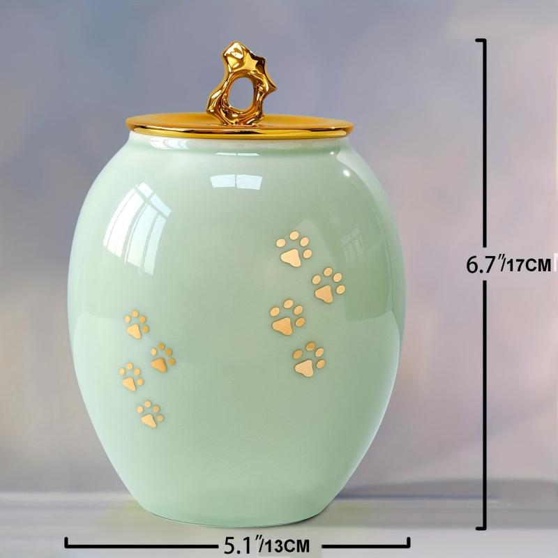Pet Ceramic Urn Dog Ashes Container Ashes Holder Memorial Cremation Urns