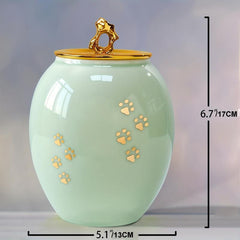Pet Ceramic Urn Dog Ashes Container Ashes Holder Memorial Cremation Urns