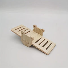 Hamster Wooden House Swing Nest Seesaw Double Villa Toy