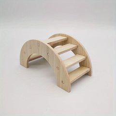 Hamster Wooden House Swing Nest Seesaw Double Villa Toy