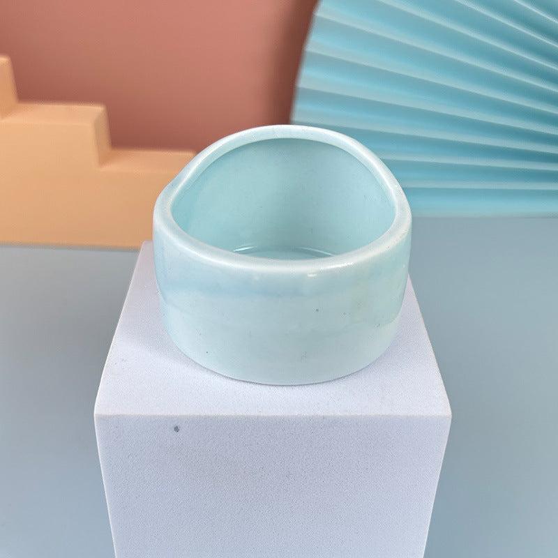 Ceramic Hamster Food Bowl Golden Hamster Feeder
