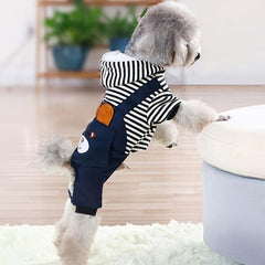 Bear Dog Jumpsuit for Small & Medium Dogs Soft Pet Apparel