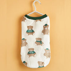 Bear Pattern Pet Sweater Soft Fleece Material Winter Months