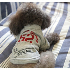 1pc Gray Dog Sweatshirt with Pocket - Perfect Pet Apparel for Cold Weather