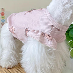 Cute Bear Patterned Pet Vest for Spring Summer Autumn