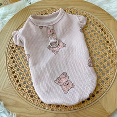 Cute Bear Patterned Pet Vest for Spring Summer Autumn