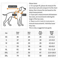 Solid Dog Winter Warm Coat Padded Pet Jacket For Cold Weather