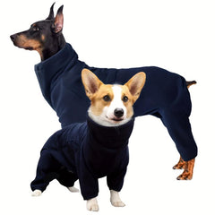 Dog Winter Coat Fleece Pullover Pajamas Full Body Covered Clothes