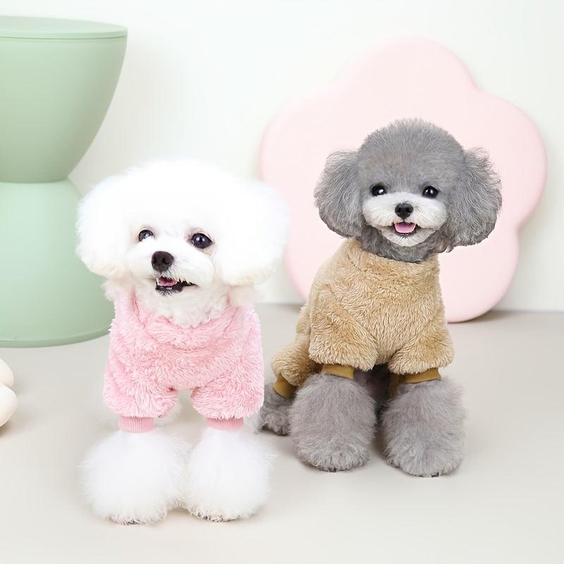 Winter Pet Jumpsuit Sweater Fleece Warm for Medium to Large Dog and Cat