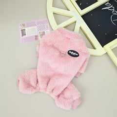 Winter Pet Jumpsuit Sweater Fleece Warm for Medium to Large Dog and Cat