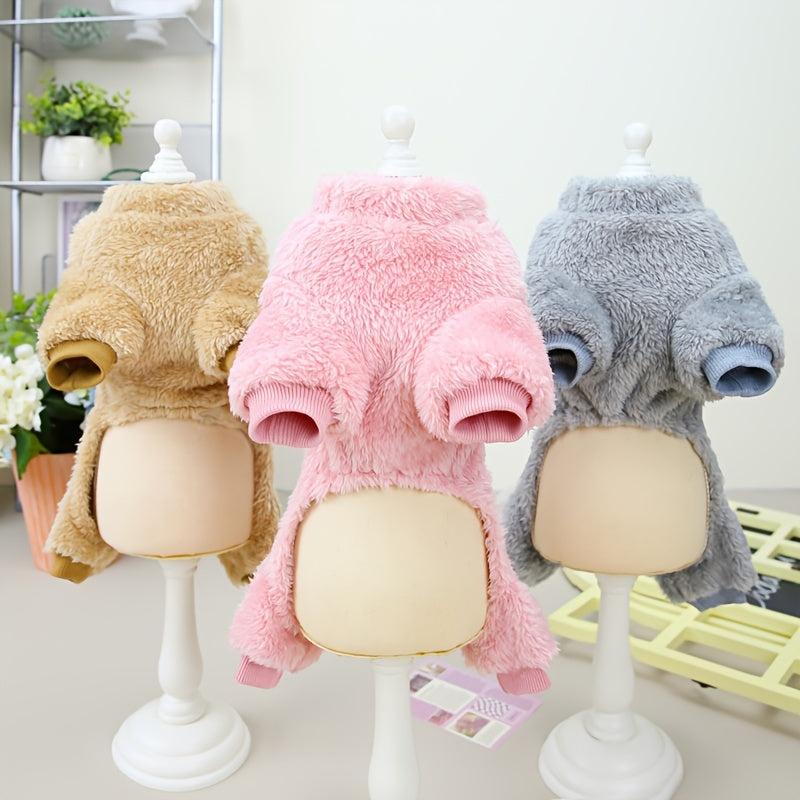 Winter Pet Jumpsuit Sweater Fleece Warm for Medium to Large Dog and Cat