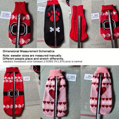 Solid Puppy Knit Sweater Soft Vest Outfit Dogs Winter Walk Travel Apparel