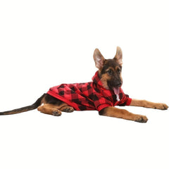 Plaid Pet Hoodie for Autumn and Winter - Dog Warm Clothes