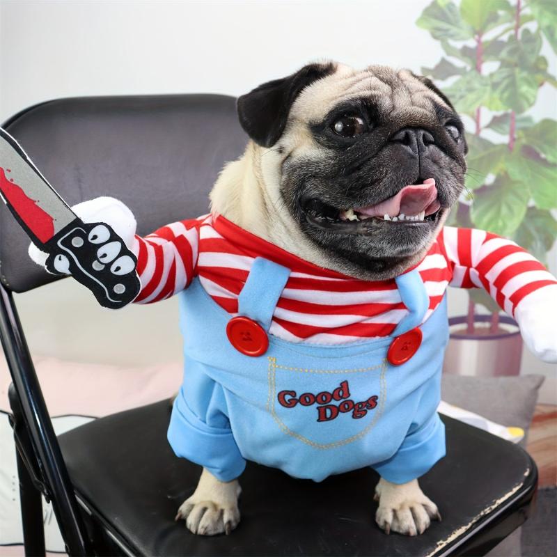 1pc Pet Deadly Doll Dog Costume Funny Dog Cosplay Halloween