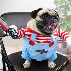 1pc Pet Deadly Doll Dog Costume Funny Dog Cosplay Halloween