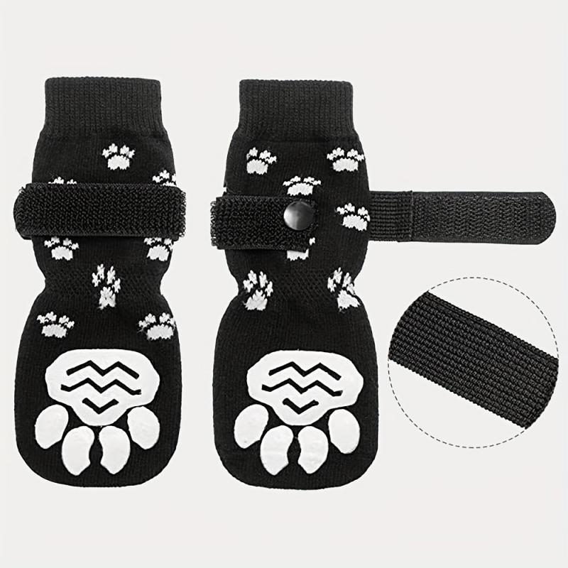 4pcs Dog Boots Non slip Puppy Shoes Breathable Outdoor And Indoor Puppy Shoes