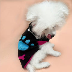 Paw Graphic Pet Sweater for Winter