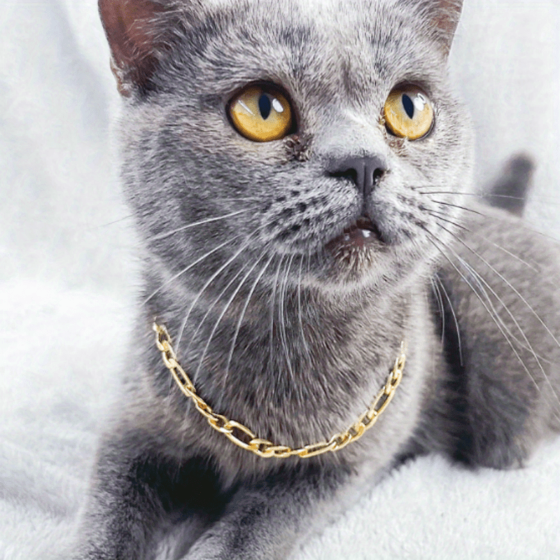 Cat Necklace Aluminum Style Pet Necklace Kitten Decoration Accessories