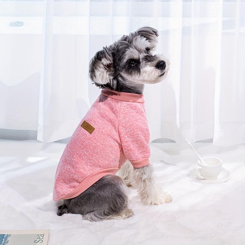 Dog Puppy Knitted Classic Sweater Warm Fleece Winter Clothes