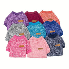 Dog Puppy Knitted Classic Sweater Warm Fleece Winter Clothes