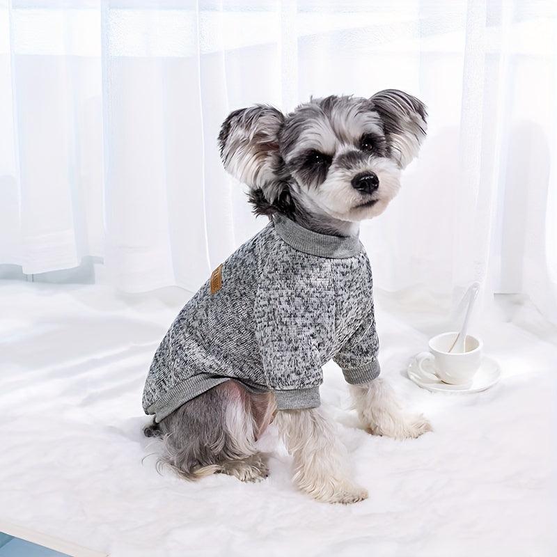 Dog Puppy Knitted Classic Sweater Warm Fleece Winter Clothes