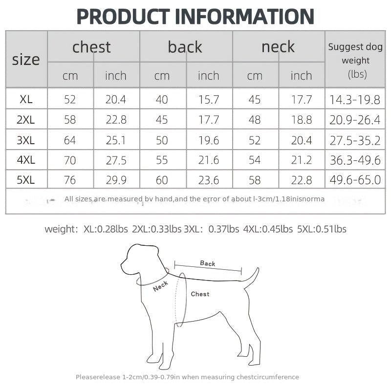 Waterproof Warm Dog Winter Coat with Reflective Decor