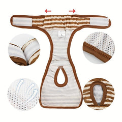 Adjustable Reusable Dog Diapers - Keep Your Pet Clean & Comfortable