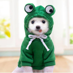 Cozy Frog Hoodie for Small and Medium Dogs