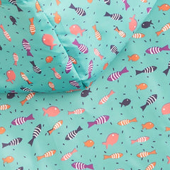 Adjustable Fish Pattern Pet Raincoat for Dogs