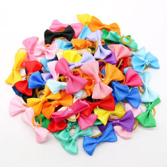 10pcs Colorful Dog Hair Bow Clips for Daily Wear Pet Bow knot Hair Accessories