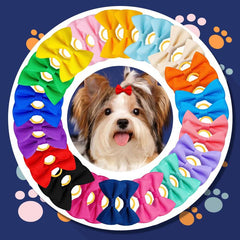 10pcs Colorful Dog Hair Bow Clips for Daily Wear Pet Bow knot Hair Accessories