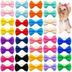 10pcs Colorful Dog Hair Bow Clips for Daily Wear Pet Bow knot Hair Accessories
