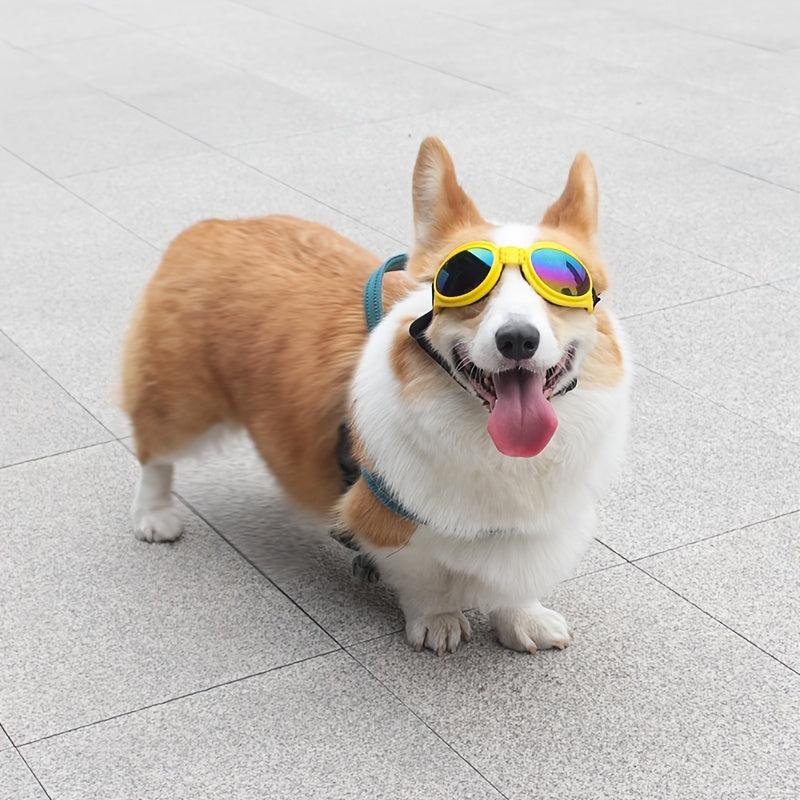 UV Protection Dog Sunglasses with Adjustable Head Strap