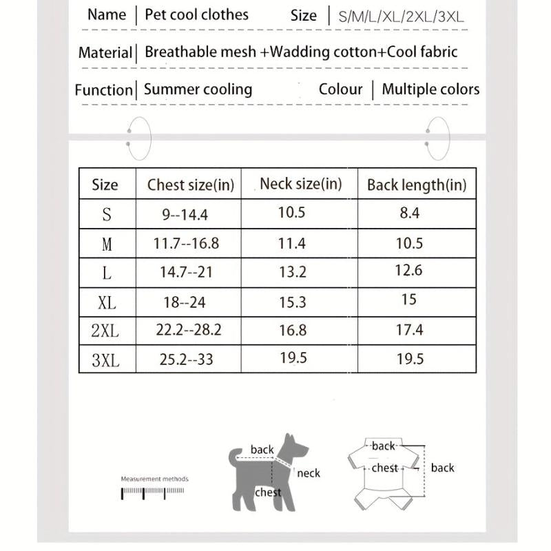 Lightweight Cooling Vest for Dogs - Keep Your Pet Cool and Comfortable