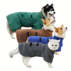 Soft Microfiber Pet Hooded Bath Towel for Quick Drying