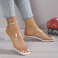 Chunky Low Heel Double Strap Pumps Square Toe Comfortable Stylish
