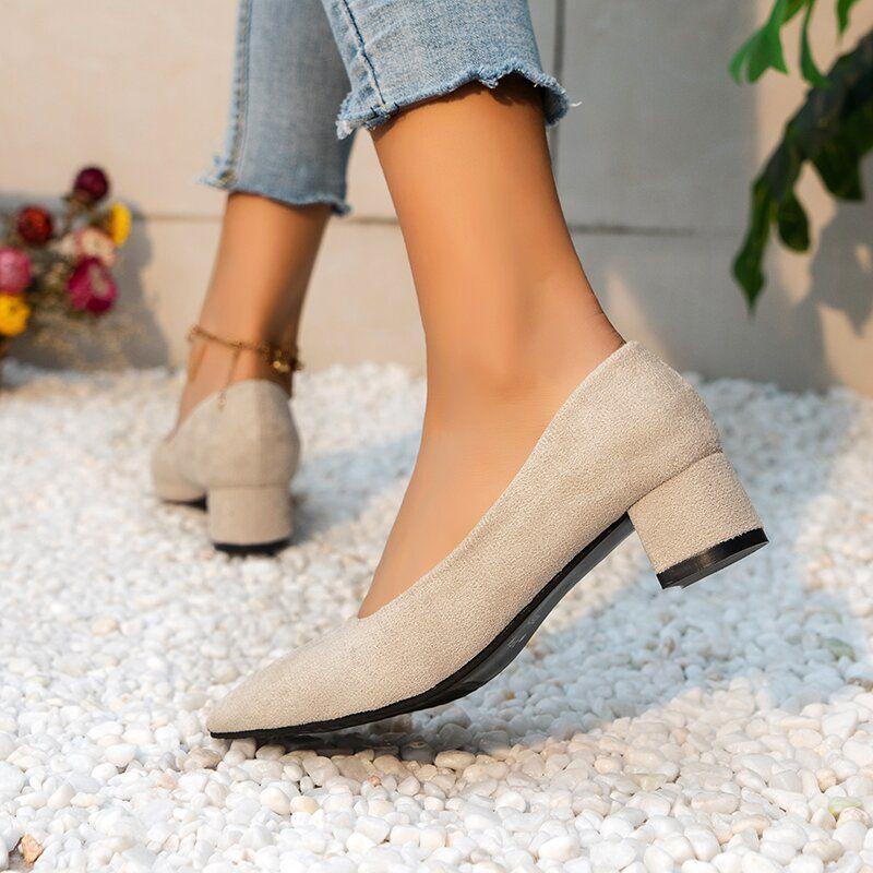 Women's Satin High Heel Pumps Pointed Toe
