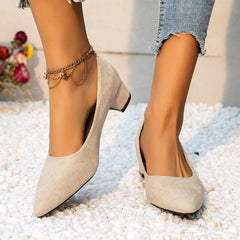 Women's Satin High Heel Pumps Pointed Toe